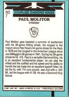 1988 Donruss Super Diamond Kings Paul Molitor #7
