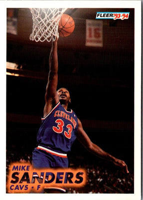 1993 Fleer Mike Sanders #40