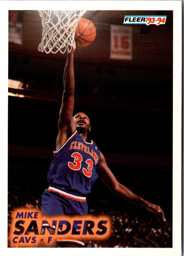 1993 Fleer Mike Sanders #40