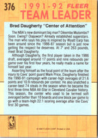 1991 Fleer Brad Daugherty #376
