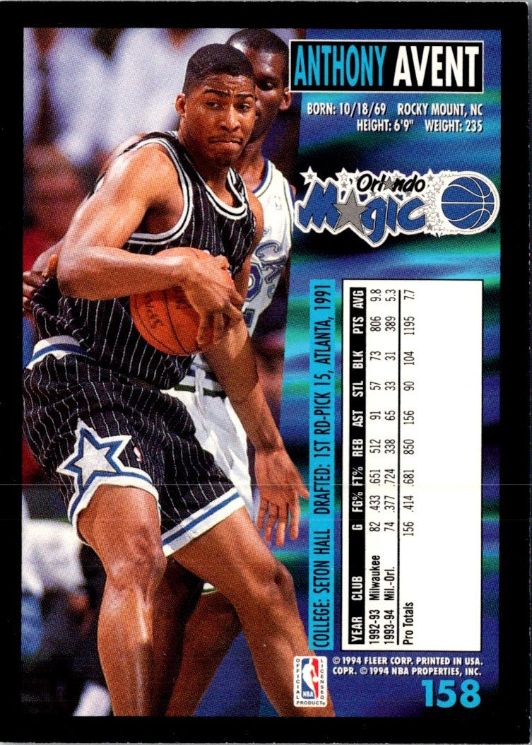 1994 Fleer Anthony Avent