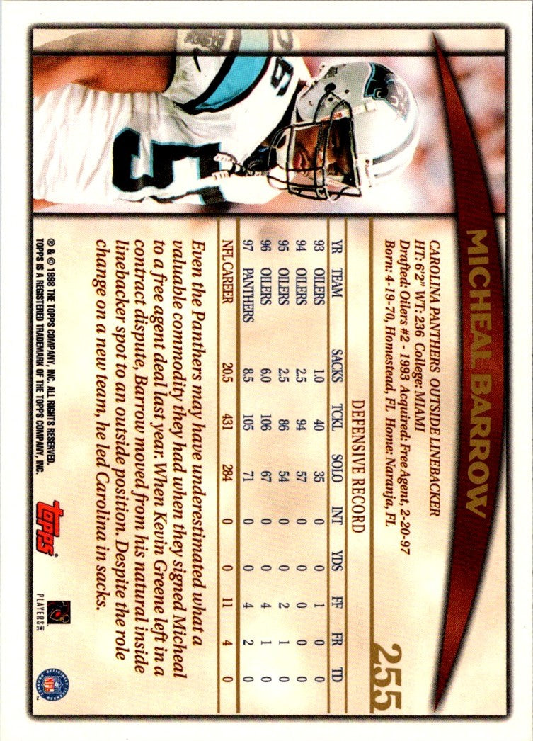 1998 Topps Micheal Barrow