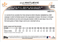 2022 Topps J.J. Matijevic #US297