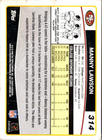2006 Topps Manny Lawson #314 Rookie