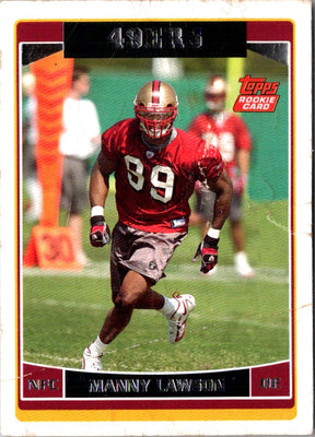 2006 Topps Manny Lawson #314 Rookie