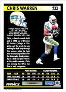 1991 Pinnacle Chris Warren