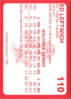 1989 Collegiate Collection North Carolina State's Finest Ed Leftwich #110B