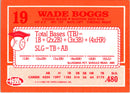 1990 Topps Hills Hit Men Wade Boggs