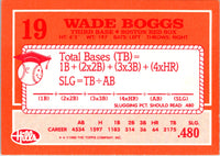 1990 Topps Hills Hit Men Wade Boggs #19