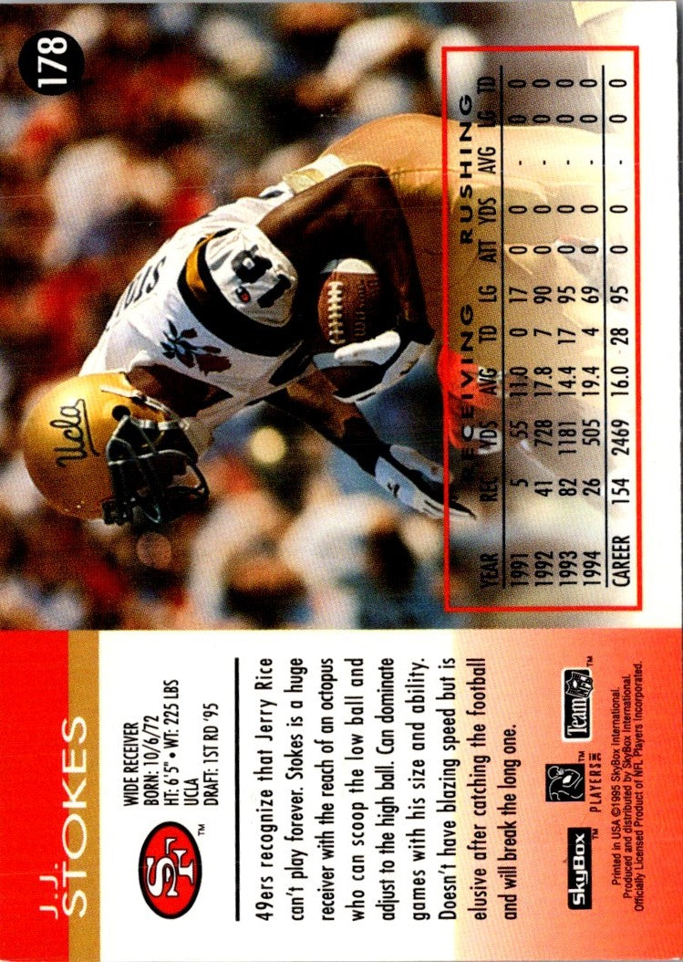 1995 SkyBox Impact J.J. Stokes