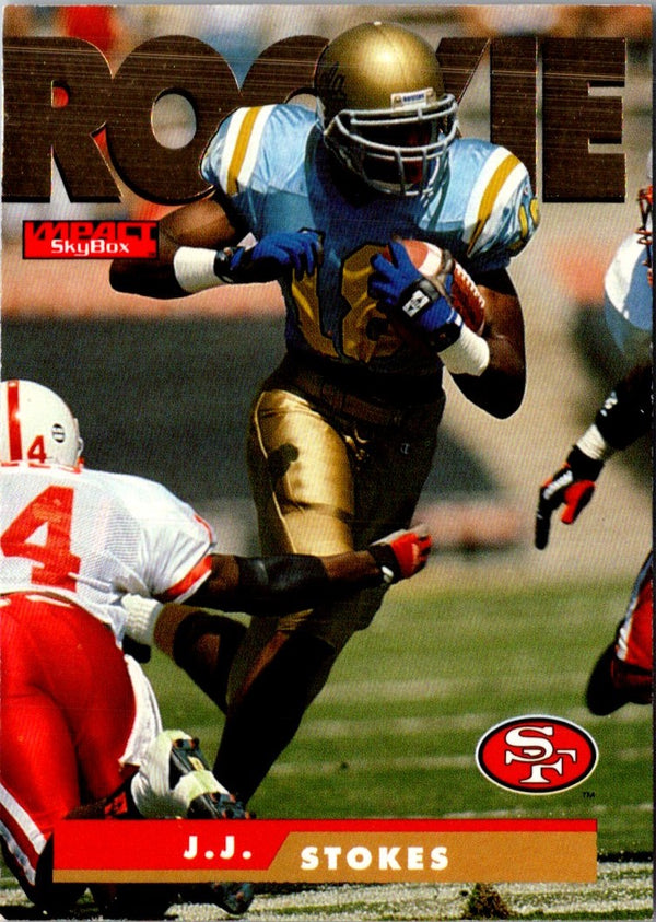 1995 SkyBox Impact J.J. Stokes #178 Rookie