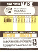 1990 Fleer Mark Alarie
