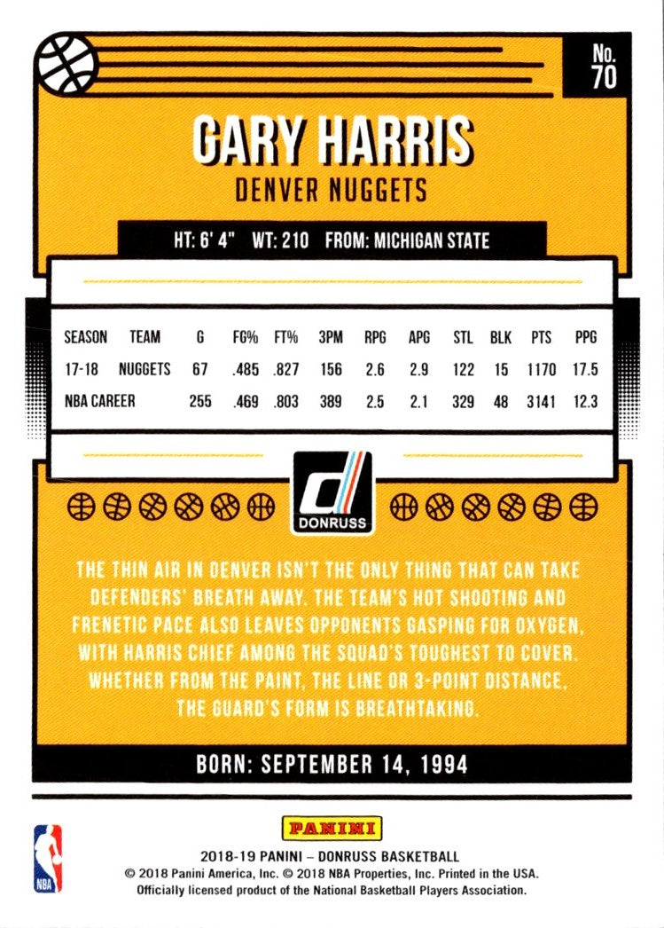 2018 Donruss Gary Harris