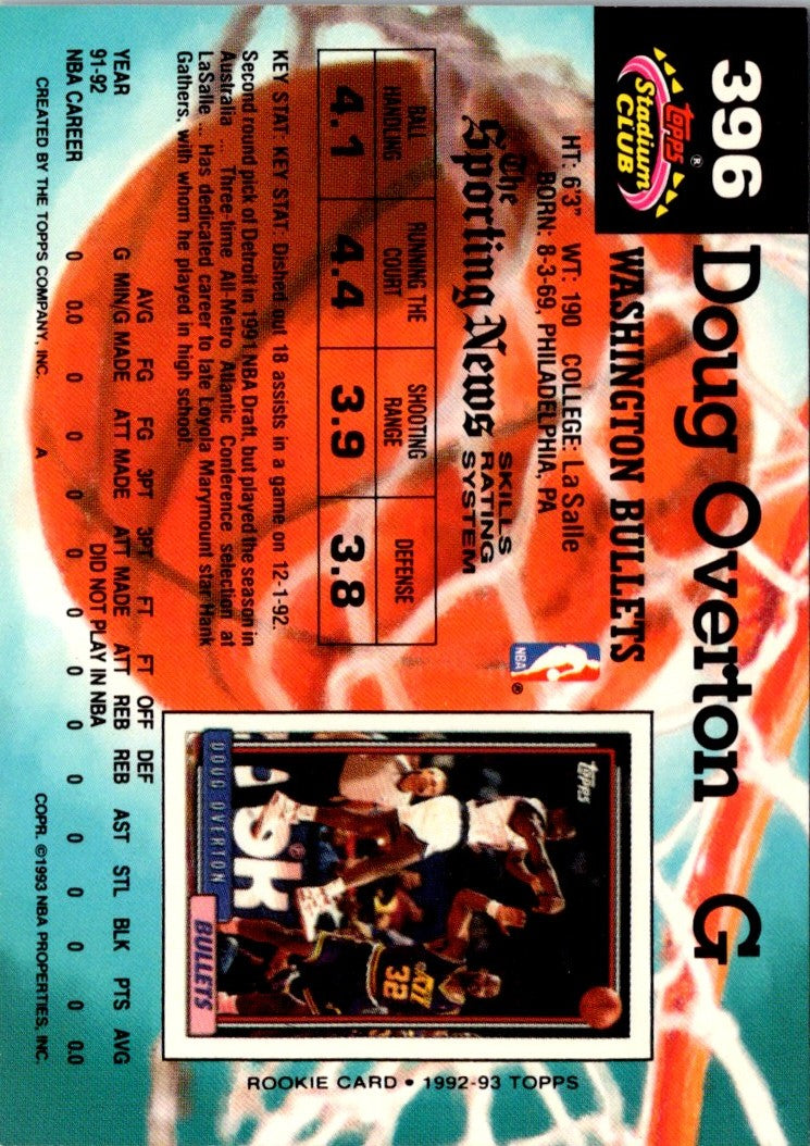 1992 Stadium Club Members Only Doug Overton
