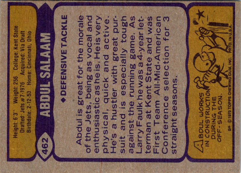 1979 Topps Abdul Salaam