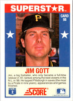 1989 Score Baseball's 100 Hottest Players Jim Gott #98