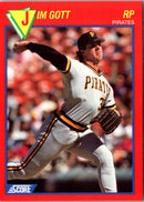 1989 Score Baseball's 100 Hottest Players Jim Gott