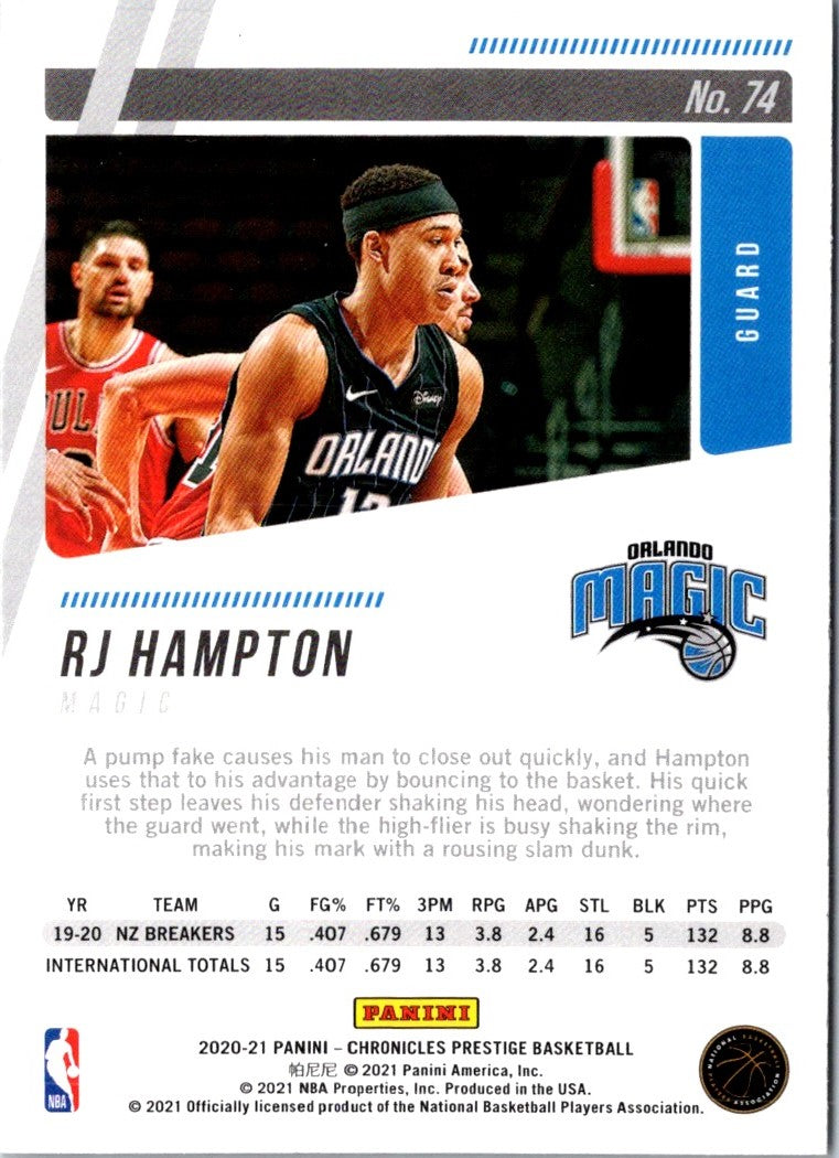 2020 Panini Chronicles RJ Hampton