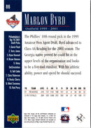 2001 Upper Deck Minors Centennial Marlon Byrd