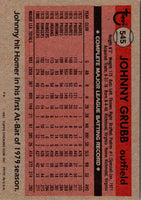 1981 Topps Johnny Grubb #545