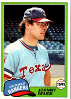 1981 Topps Johnny Grubb #545