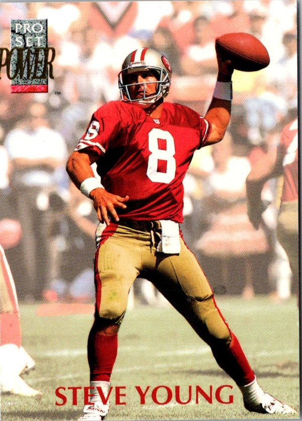 1992 Pro Set Power Steve Young #108