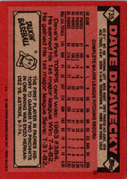 1986 Topps Dave Dravecky #735