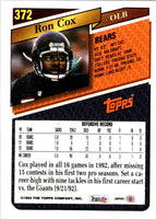 1993 Topps Ron Cox #372