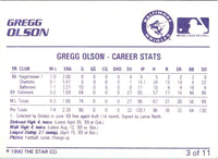 1990 Star Gregg Olson #3