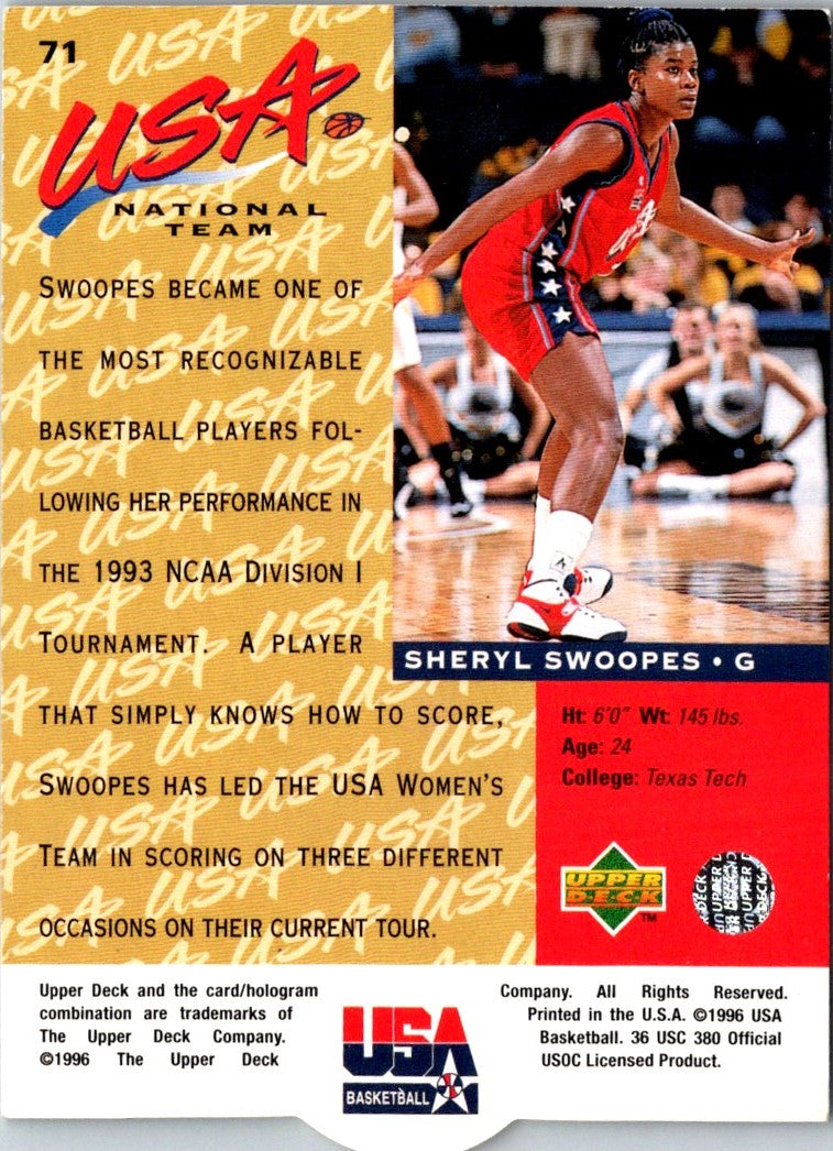 1996 Upper Deck USA Sheryl Swoopes