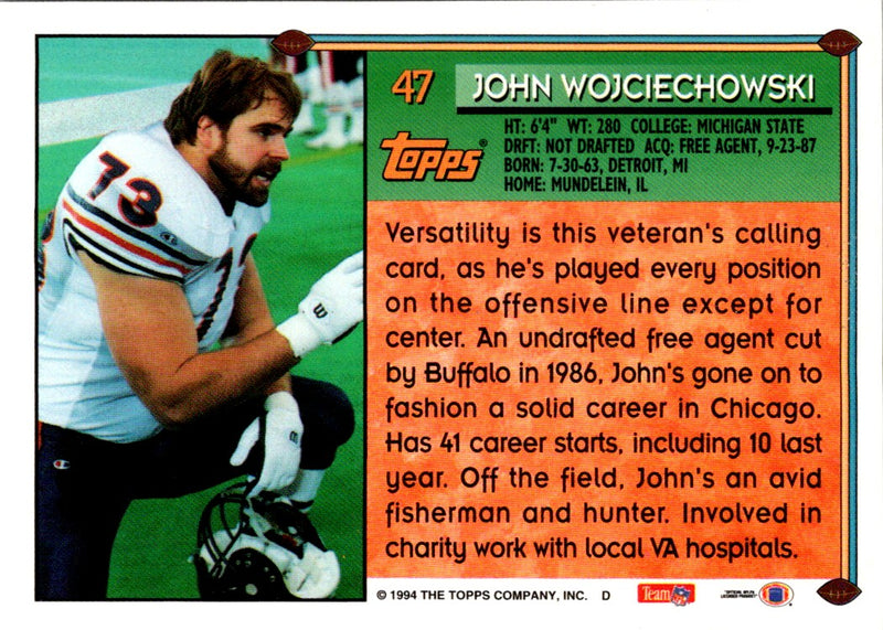 1994 Topps John Wojciechowski