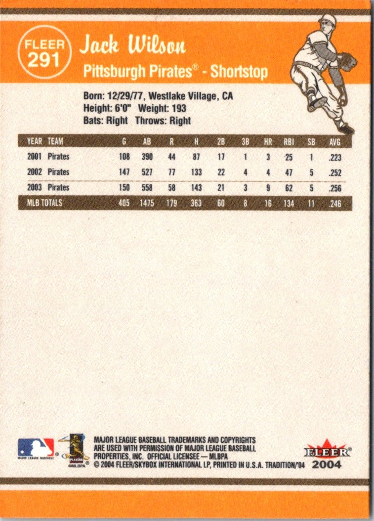 2004 Fleer Tradition Jack Wilson