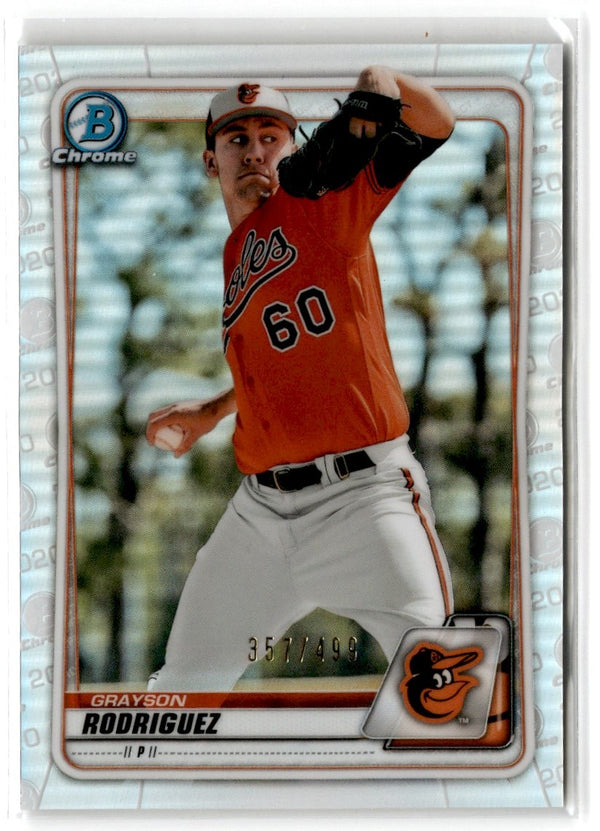 2020 Bowman Chrome Prospects Refractor Grayson Rodriguez #BCP-22 357/499