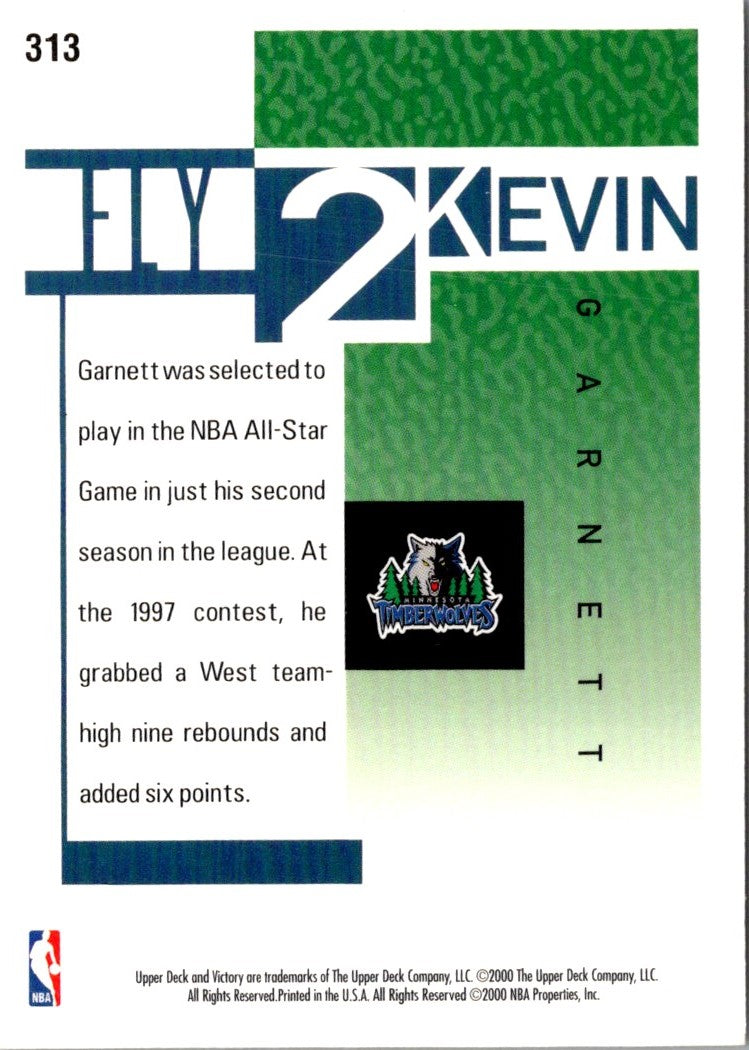 2000 Upper Deck Victory Kevin Garnett