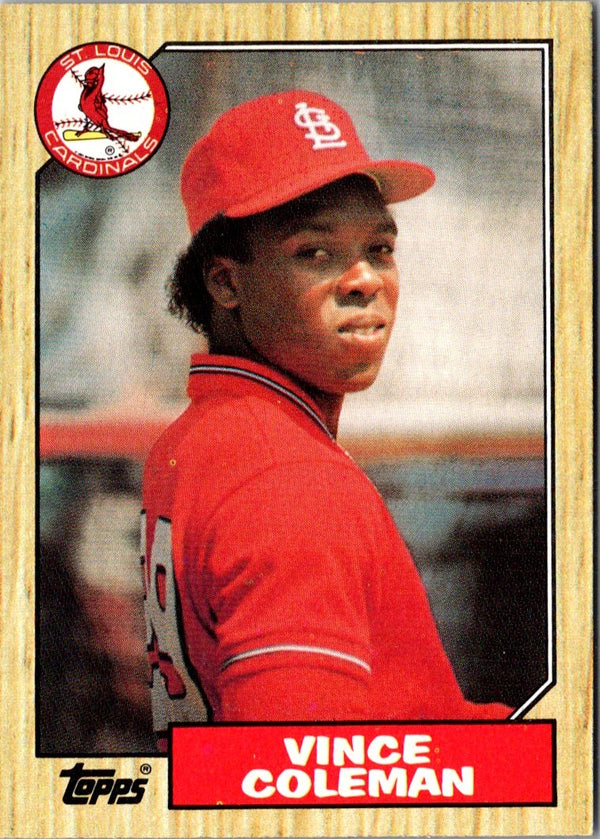 1987 Topps Vince Coleman #590