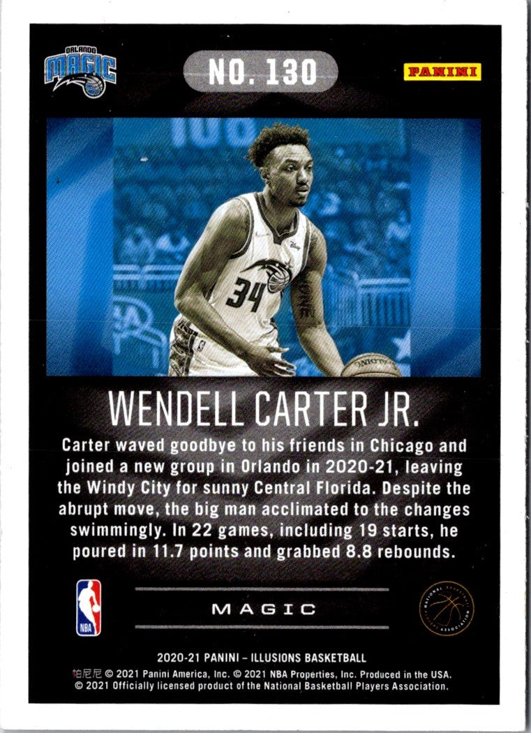 2020 Panini Illusions Orange Wendell Carter Jr.