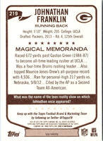 2013 Topps Magic Johnathan Franklin #219 Rookie