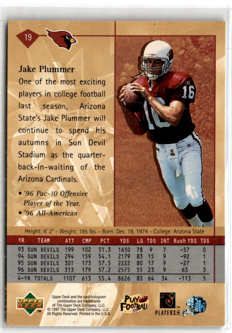 1997 Upper Deck Jake Plummer