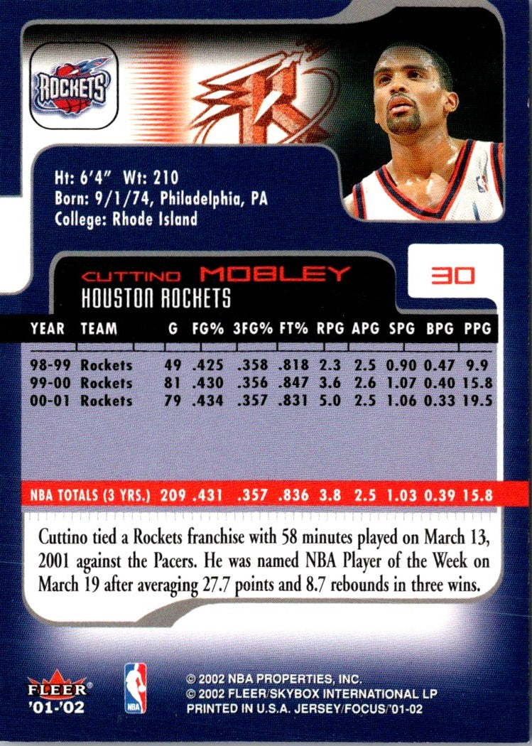 2001 Fleer Focus Cuttino Mobley