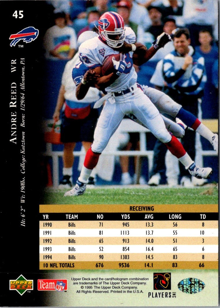 1995 Upper Deck Electric Silver Andre Reed