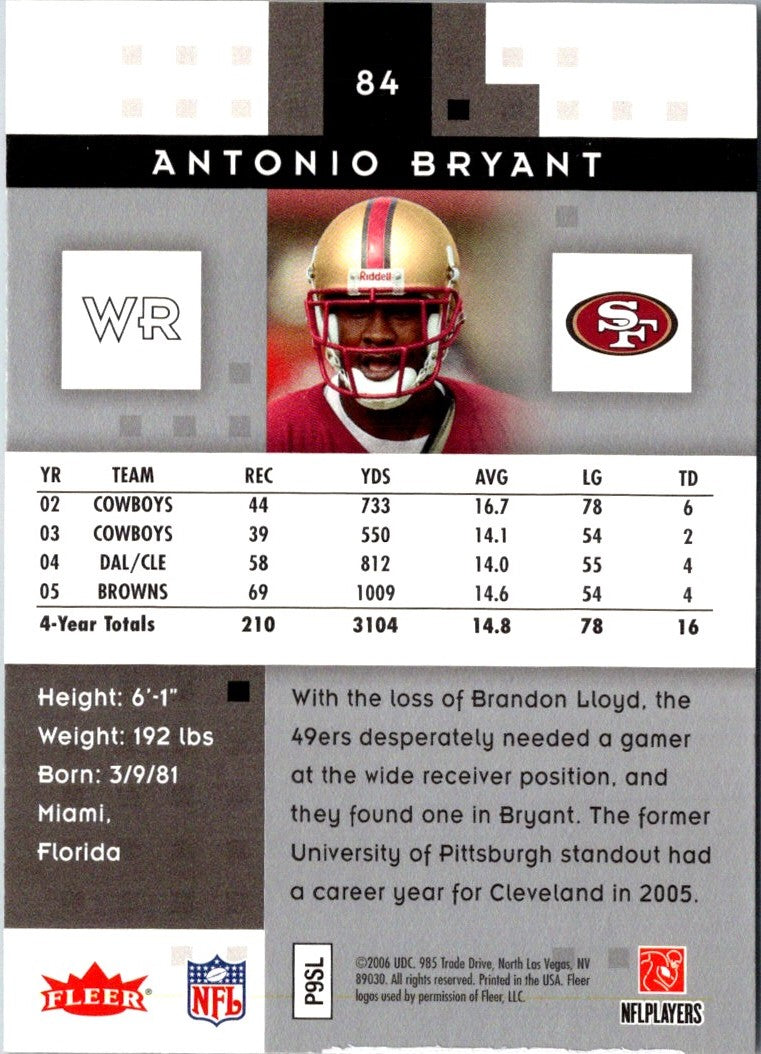 2006 Fleer Hot Prospects Antonio Bryant