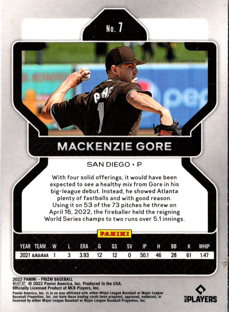 2022 Panini Prizm MacKenzie Gore