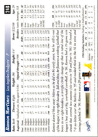 1997 Score Artist's Proofs White Border Ramon Martinez #248