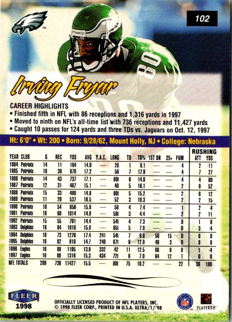 1998 Ultra Irving Fryar