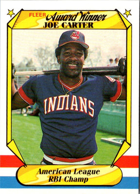 1987 Fleer Award Winners Joe Carter #8
