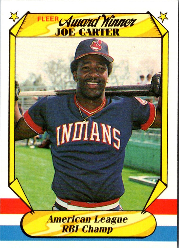 1987 Fleer Award Winners Joe Carter #8