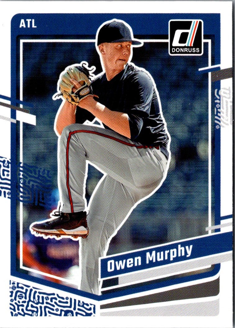 2023 Donruss Holo Blue Owen Murphy