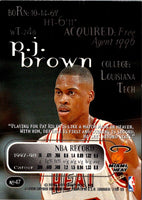 1998 SkyBox Thunder P.J. Brown #47