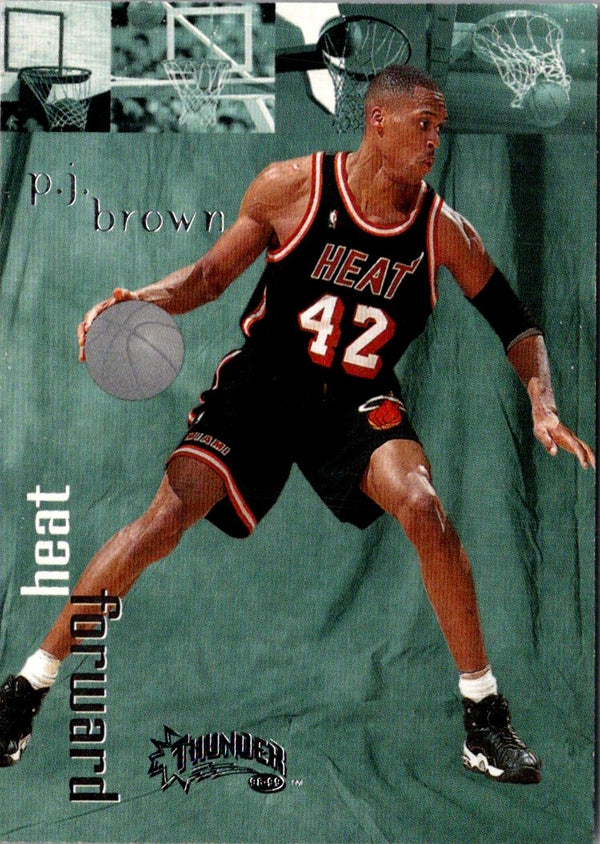 1998 SkyBox Thunder P.J. Brown #47