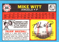 1988 Donruss Mike Witt #86